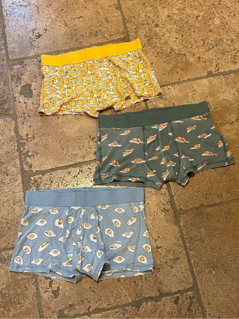 H&M x Sanrio Gudetama Boxers 3 Pieces Size Medium